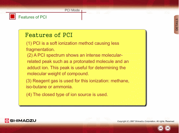 Features of PCI