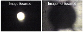 Fig. 2 Adjusting the Pinhole on the Visible Image